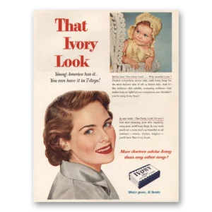 1954 Ivory Soap Print Ad | Young America