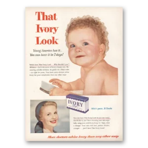1954 Ivory Soap Print Ad | Young America