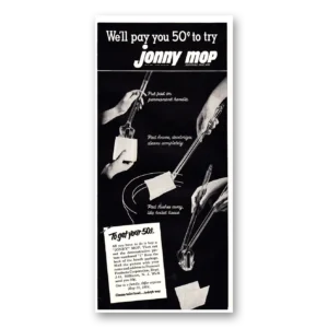 1954 Jonny Mop Print Ad | Jonny Mop