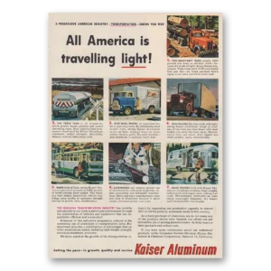 1954 Kaiser Aluminum Print Ad | Travelling Light