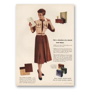 1954 Kotex Print Ad | Not Shadow Of Doubt