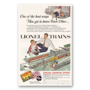 1954 Lionel Trains Print Ad | Each Other