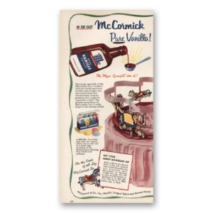 1954 McCormick Vanilla Print Ad | Magic Spoonful