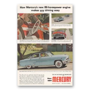 1954 Mercury Print Ad | Horsepower Engine