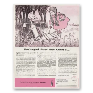 1954 Metropolitan Life Insurance Print Ad | Dorothy Tin Man
