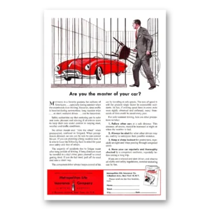 1954 Metropolitan Life Insurance Print Ad | Master Car