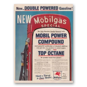 1954 Mobilgas Print Ad | Mobile Power