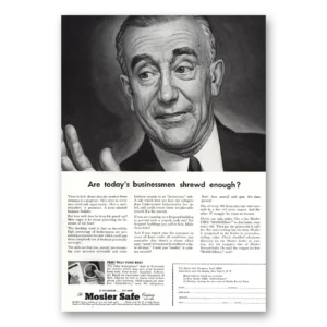 1954 Mosler Safe Print Ad | Todays Businessmen