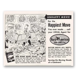 1954 North American Van Lines Print Ad | Happiest Move