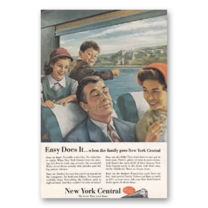 1954 New York Central Print Ad | Easy Does It