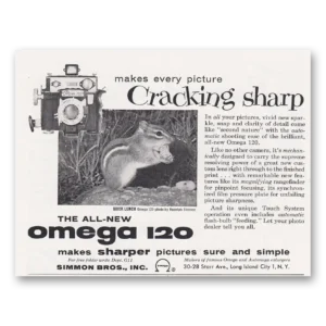 1954 Omega Camera Print Ad | Cracking Sharp