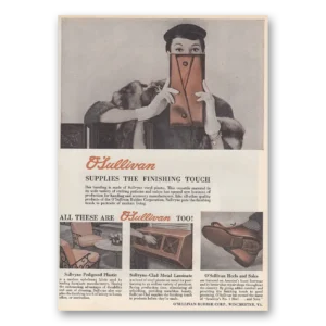 1954 OSullivan Rubber Print Ad | Finishing Touch