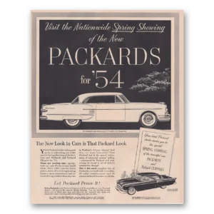 1954 Packard Clipper Print Ad | Spring Showing