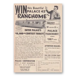 1954 Palace Ranchome Print Ad | Beautiful Palace