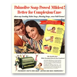 1954 Palmolive Soap Print Ad | Complexion Care