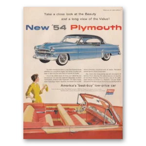 1954 Plymouth Print Ad | Look At Beauty