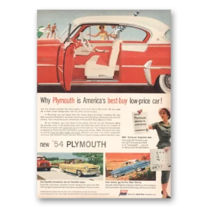 1954 Plymouth Print Ad | Americas Best Buy