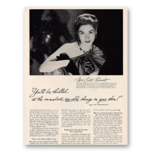 1954 Ponds Cold Cream Print Ad | Curtis Roosevelt