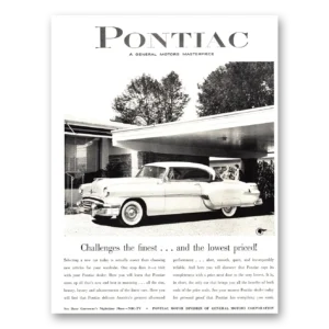 1954 Pontiac Print Ad | Challenges Finest