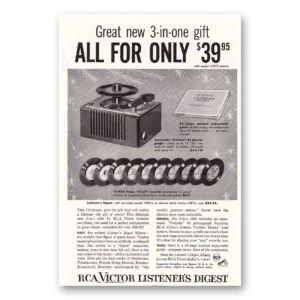 1954 RCA Victor Listeners Digest Print Ad | 45s