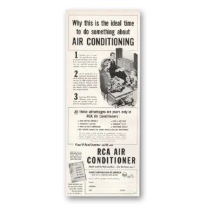 1954 RCA Air Conditioner Print Ad | Ideal Time