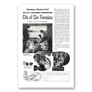 1954 Southern Pacific Print Ad | San Francisco