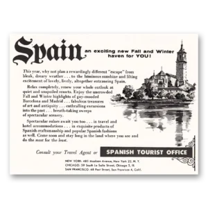 1954 Spain Print Ad | Fall Winter