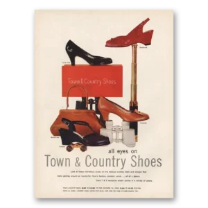 1954 Town & Country Shoes Print Ad | All Eyes On