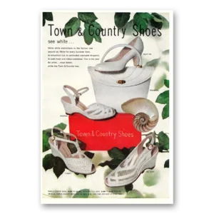 1954 Town & Country Shoes Print Ad | White Everywhere