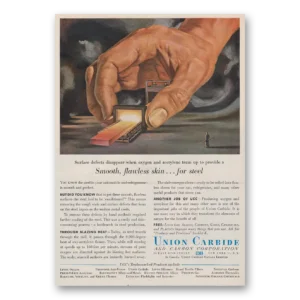 1954 Union Carbide Print Ad | Smooth Flawless