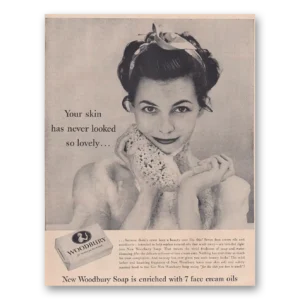 1954 Woodbury Facial Soap Print Ad | Your Skin
