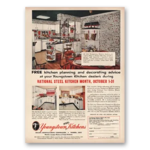 1954 Youngstown Kitchens Print Ad | Kitchen Month