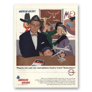 1955 American Airlines Print Ad | Travel Deductions