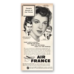 1955 Air France Print Ad | Rise Stevens