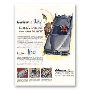 1953 Alcoa Print Ad | 335 Horse Lesabre