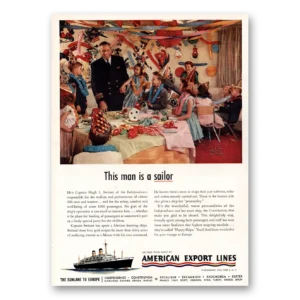 1955 American Export Lines Print Ad | American Export Lines