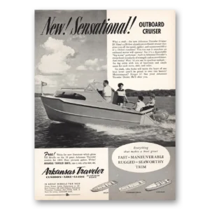 1955 Arkansas Traveler Print Ad | Outboard Cruiser