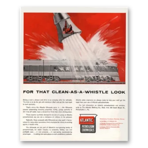 1955 Atlantic Petroleum Chemicals Print Ad | Clean Whistle