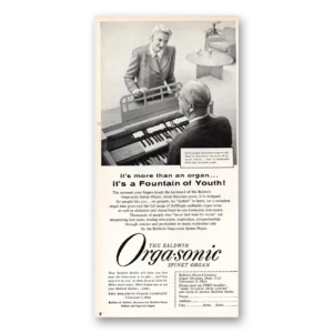 1955 Baldwin Orgasonic Organ Print Ad | Orgasonic Spinet