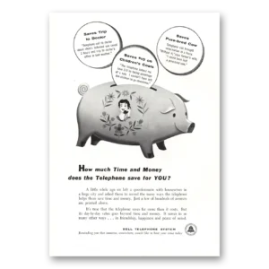 1955 Bell Telephone Print Ad | Time Money