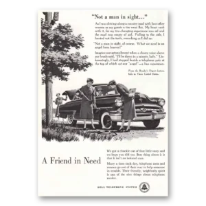 1955 Bell Telephone Print Ad | Not Man Sight