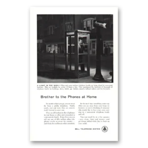 1955 Bell Telephone Print Ad | Brother To Phones At Home