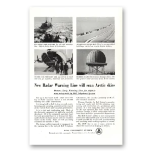 1955 Bell Telephone Print Ad | Radar Warning