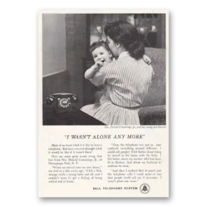 1955 Bell Telephone Print Ad | Wasn't Alone