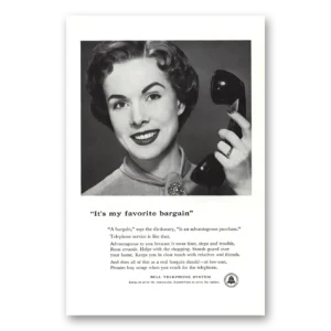 1955 Bell Telephone Print Ad | Favorite Bargain