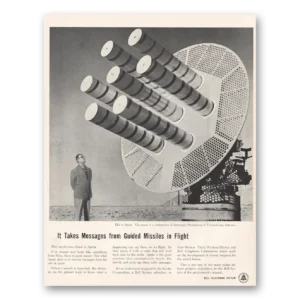1955 Bell Telephone Print Ad | Guided Missiles
