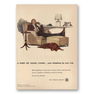 1955 Bell Telephone Print Ad | Part Of Good Living