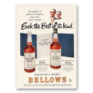 1955 Bellows Partners Choice Print Ad | Each Best