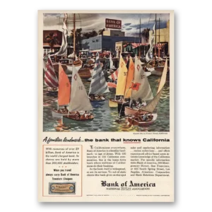 1955 Bank of America Print Ad | Regatta Day