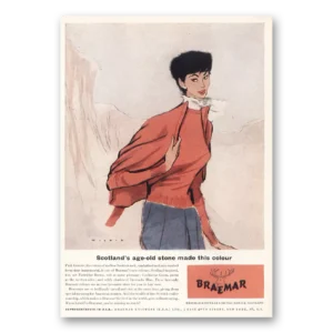 1955 Braemar Print Ad | Scotlands Age Old Stone